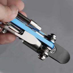 Kit de ferramentas multifuncional 14 em 1 para reparo de bicicletas, conjunto de ferramentas de manutenção de liga de aço, chave de fenda cruzada, cortador de corrente - Image 5