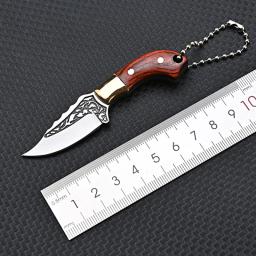 Mini faca de cozinha em aço inoxidável, Demolição e coleção expressa, faca portátil, cortar frutas chaveiro, presente do ornamento - Image 5