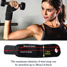 1 pçs ginásio faixa de pulso esportes pulseira masculino cinta de pulso feminino suporte de pulso tala fraturas túnel do carpo pulseiras para fitness - Image 4