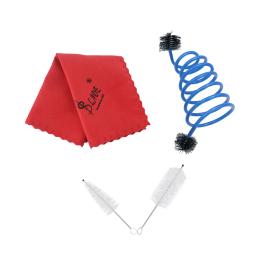 Trompete Manutenção Limpeza Cuidados Kit Set, Inclui Bocal Escova, Válvula Escova, Flexível Cobra Pano - Image 1