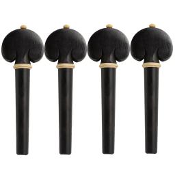 IRIN-Violoncelo De Madeira Maciça Pegs, Ebony Tuning Shaft, Acessórios De Instrumentos Musicais De Cordas, Reparação De Violino, Ferramentas De Manutenção, Peças, 4pcs - Image 2