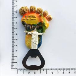 Brasil rio cenário 3d geladeira ímãs turismo lembrança geladeira magnética adesivo coleção artesanato presente - Image 6