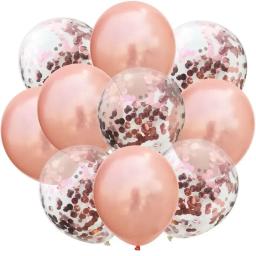 Confete e balão perolado, perfeito para graduação, casamentos, aniversários, decorações de festa, 12 em, 5 PCs - Image 3