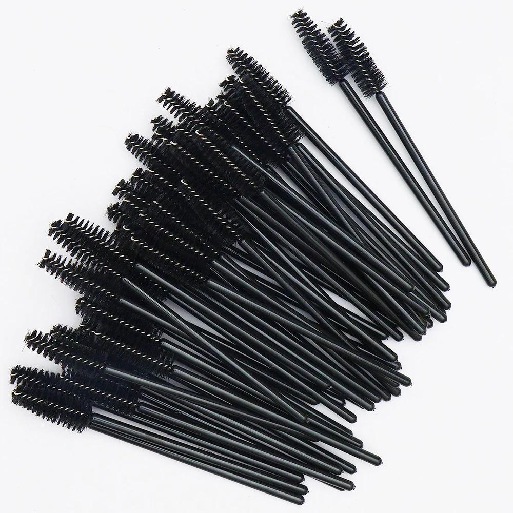 Crystal Eyelashes Brush Comb, descartável Eye Lashes Extensão, Mascara Wands, Maquiagem Profissional, Ferramenta de Beleza, 50pcs - Image 1