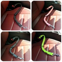 Pet Dog Car Seat Belt, tampão retrátil, elástico, reflexivo, segurança tração corda, trela do cão, arnês, cão acessórios suprimentos - Image 5
