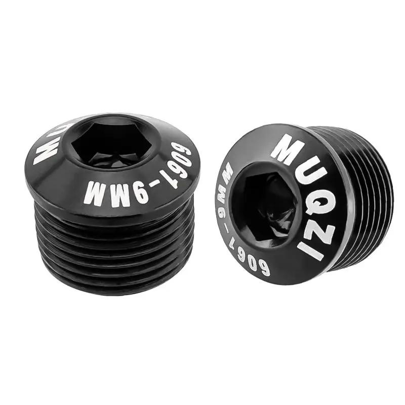 MUQZI-Alumínio Liga Pedal Parafuso, Bicicleta Capa Pedal, Poeira Parafuso, M14, MTB Road Bike, Ciclismo Peças, 2pcs - Image 1
