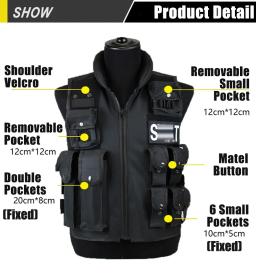 Multi Pockets Tactical Hunting Vest, Colete ao ar livre, Training CS Game, Cintura Coat, Paintball Modular, Security Guard SWAT Coletes - Image 1