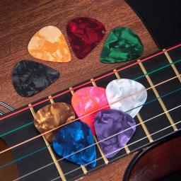 12pçs palhetas de guitarra, palheta de celulóide, guitarra elétrica acústica, baixo, acessórios, múltiplas cores, instrumentos musicais, palheta de guitarra - Image 6
