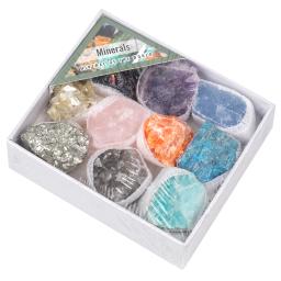 Natural Cristal Pedra Espécime Conjunto para Crianças, Grandes Cristais Minerais, Jóias Decorativas do Dia Das Bruxas, Presente Original - Image 1