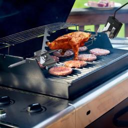 Kit Rotisserie Grill Automático Universal, Motor elétrico 4W, Cuspir Rod, Garfo, Acessórios para churrasco - Image 2