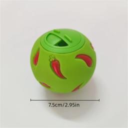 Brinquedo de bola de deleite resistente à mordida para animais de estimação, alimentador lento, brinquedo interativo do coelho, petisco, gatinho, cobaia - Image 5