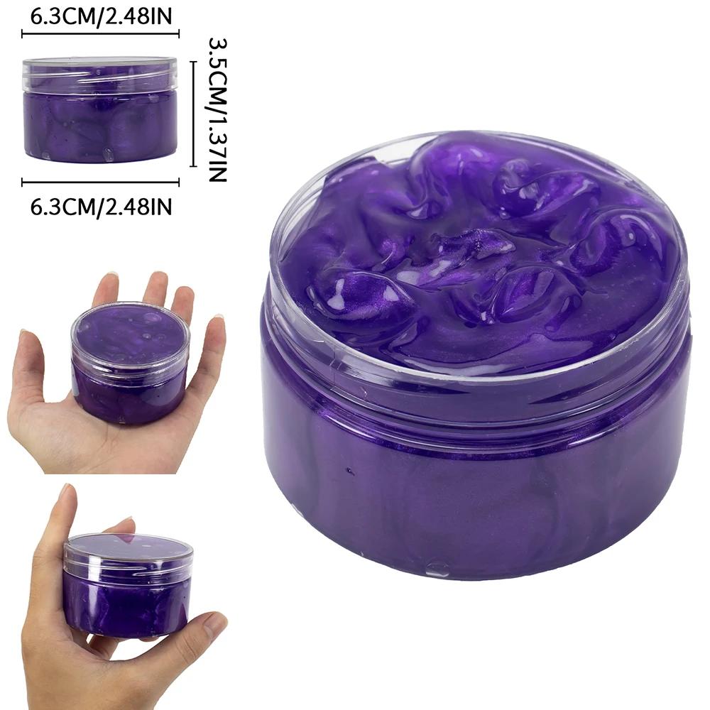 120ml galáxia slime kit stuffers presente brinquedos snot claro slime alívio do estresse brinquedos massa festa favores bolha slime presentes de natal - Image 1