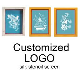 Moldura De Impressão De Tela Personalizada, DIY Stencils, Estêncil De Impressão De Tela De Seda, Moldura De Madeira, Seu Próprio Projeto De Logotipo - Image 1