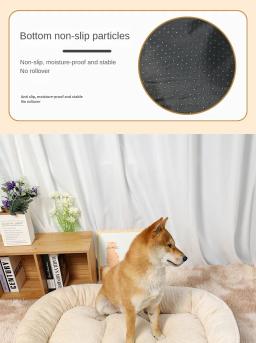 Imitação de camurça sofá-cama para cães, cão suprimentos, canil casa, fácil de limpar, respingo cachorro médio, prevenção de odores - Image 6