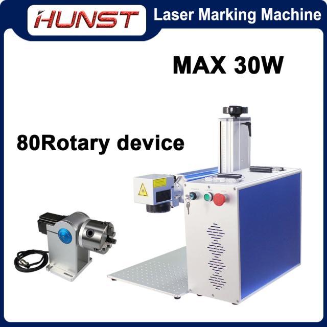 Hunst Máquina de Marcação a Laser de Fibra 50W Raycus MAX para Joias DIY Ouro Prata Anel Pulseira Gravação Metal