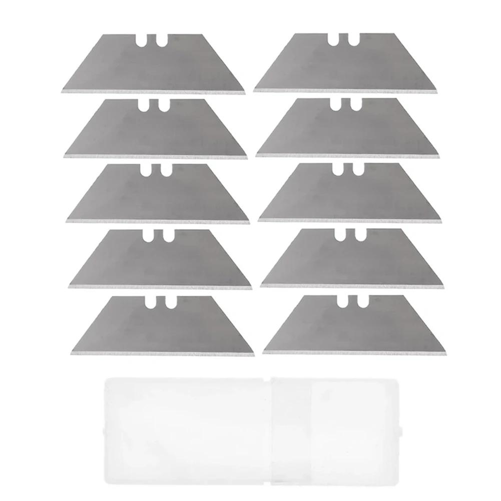 Lâmina Trapezoidal Lâmina De Substituição, Ferramenta De Corte De Arte Artesanal, Ferramentas Manuais De Corte De Madeira Compensada De Papel Multifuncional, 10Pcs por Conjunto - Image 1