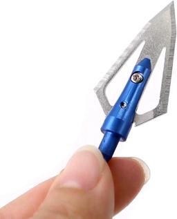 Caça broadheads 100 grãos de arco e flecha parafuso-em cabeças de seta dicas para arco composto recurvo tiro com arco (6 peças) - Image 4