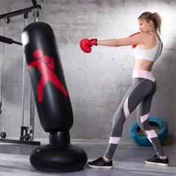 Saco de perfuração inflável para crianças e adultos, High Boxing Blow Up Bop, Saco de soco autônomo, Presente, 160cm - Image 2