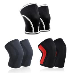 Mangas de joelho de compressão para homens e mulheres, 7mm, protetor de joelho neoprene, fitness, ginásio, apto para halterofilismo, agachamento, suporte, esportes, 1 pc - Image 1