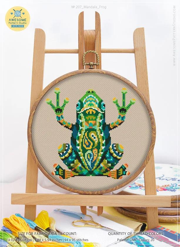 Kit de Bordado em Ponto Cruz com Estampas de Animais Adoráveis - 2 Peças de Tecido de Algodão para Decoração Artesanal DIY