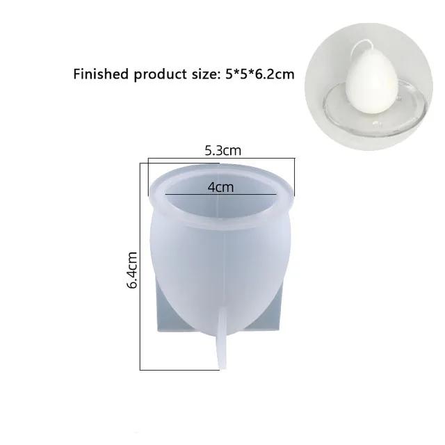 Molde de Silicone Ovo 3D para Velas, Resina, Mousse e Chocolate