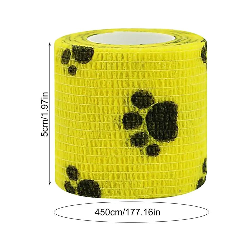 Bandagem multifuncional do cuidado da ferida do animal de estimação, envoltório autoadesivo para sapatas do cão - Image 1