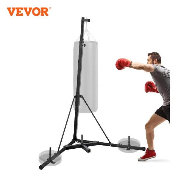 Suporte de Boxe Dobrável Vevor Popsport com Altura Ajustável para Perfuração de Pé Livre