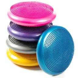 Crianças oscilação equilíbrio disco almofada esteira massagem bolas de yoga estabilidade inflável acessórios ginásio fitness exercício bola treinamento - Image 1
