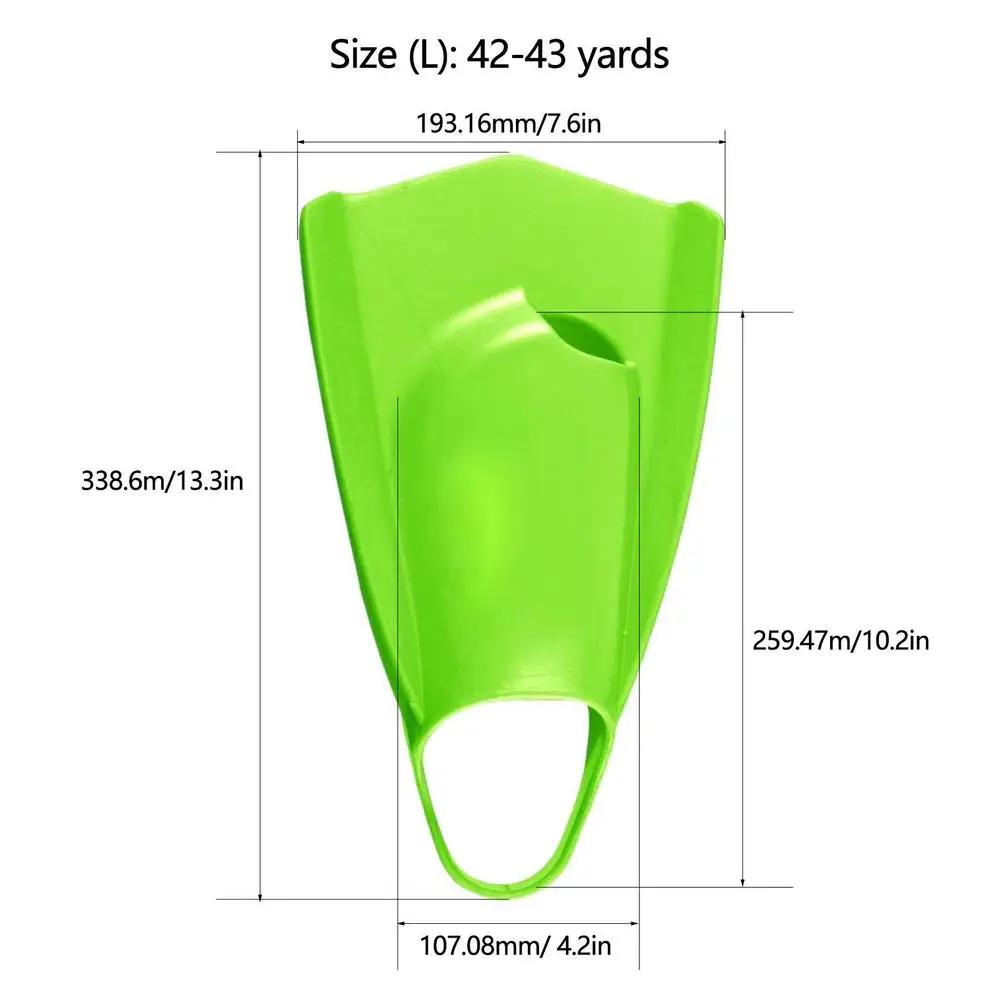 Nadadeiras profissionais de silicone para homens e mulheres, nadadeiras de mergulho, mergulho curto, nadadeiras de mergulho, adultos - Image 1