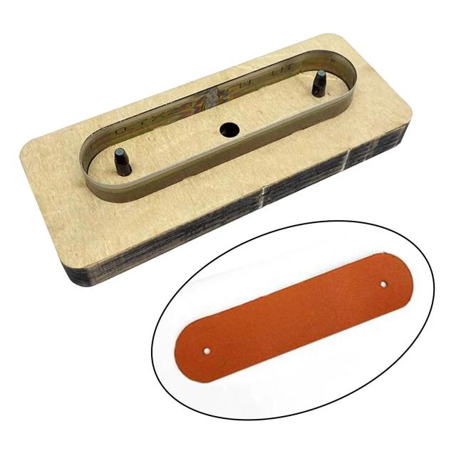 Conjunto Completo de Ferramentas Reutilizáveis para Artesanato: Molde de Corte de Metal, Clipe de Armazenamento e Cortador de Madeira para Couro e Chaveiros