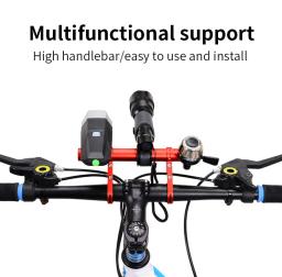 Extensor de suporte dianteiro para guidão de bicicleta, acessórios de mountain bike, suporte de lâmpada de computador, MTB, 30cm, 10cm, 20cm, 30cm - Image 2