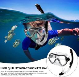 Máscara profissional mergulho snorkel e snorkel óculos, fácil respiração tubo conjunto, óculos de natação, novo, quente - Image 4