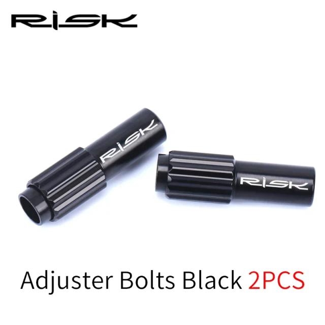 RISCO Bicicleta Inline Cabo Ajustador Adaptador 2pcs Liga Alumínio CNC MTB Estrada