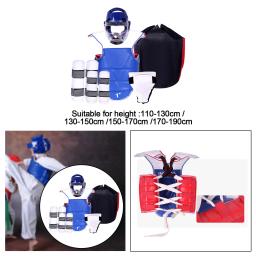 Karate Sparring Engrenagem para Taekwondo, Peito Pad, Boxe Protetor Corporal, Aacolchoado, 6 PCs - Image 3