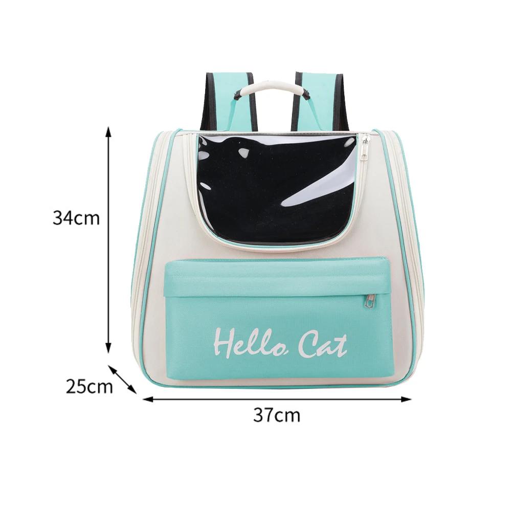 Pet Transportadora Mochila Expansível Gato Mochila para Cães Médios Gatos Grandes Dog Carrier Bag Viagem Respirável Animal Transport Bag - Image 1