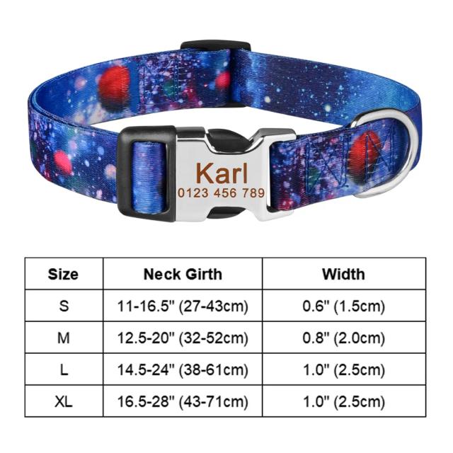 Coleira Personalizada para Cães e Gatos com Nome Esculpido, Antiperda e Disponível em Rosa - Tamanhos S, M e L