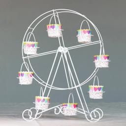 Rotação Ferris Wheel Metal Cupcake Sobremesa Stand, Suporte para Aniversário, Festa de Casamento, Bolo Stand, Display Rack, Home Decor, 8 Cup - Image 4