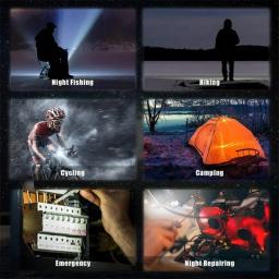 Portátil Keychain Light, Mini Multifuncional Camping Lanterna, USB recarregável, LED de trabalho, Bright COB, Pocket Clip Lanterna, 1-10pcs - Image 5