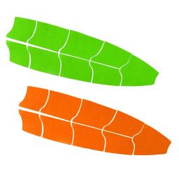 Almofada de tração com almofadas da cauda, prancha de surf, longboard, aperto deck, tamanho completo, adesivo, 2 cores, 9 pcs set - Image 2