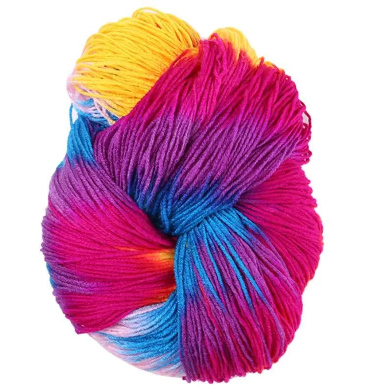 Fio de tricô colorido para artesanato DIY, malha à mão, fibra acrílica, macio, anti-pilling, tingido, fio de crochê, suéter, 50g - Image 1