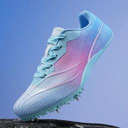 Tênis de pista para homens e mulheres, tênis Spikes, atleta, corrida, treinamento, leve, partida de corrida, sapatos esportivos Spike, plus size, 35-45 - Image 3