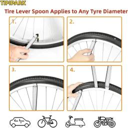 Chave de pneu de carro, ferramenta de remoção, colher de aço, abridor de aro de ferro, trocador de alavanca, ferramentas de reparo de carro, motocicleta, bicicleta, acessórios de carro - Image 3