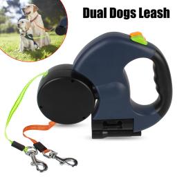 Auto Retrátil Dual Dog Leash, Pet fornecimentos, Double-Ended corda de tração, lanterna, saco de resíduos, Box Roulette, 3m - Image 1