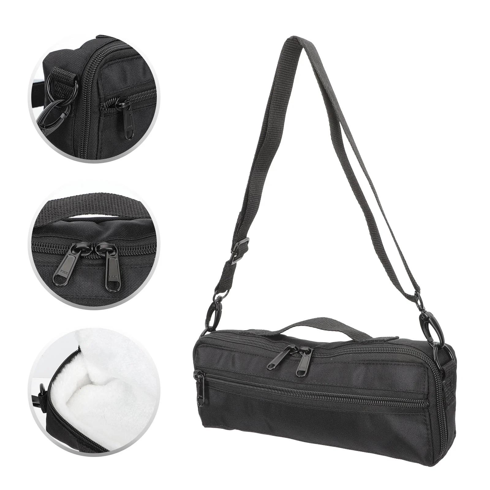 Piccolo bolsa para transportar flauta e estojo, suporte de armazenamento conveniente, instrumento musical, guitarra - Image 1