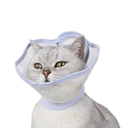 Colar transparente da forma do cone gatos da higiene prática do colar da recuperação gatos para ajudar na recuperação a - Image 3