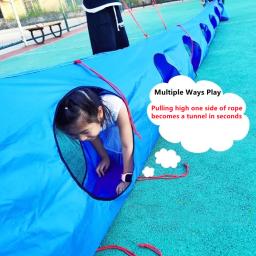 Engraçado ao ar livre jogos para crianças playground túnel hopscotch saltar relé corrida jardim de infância sensorial treinamento esporte brinquedos - Image 4