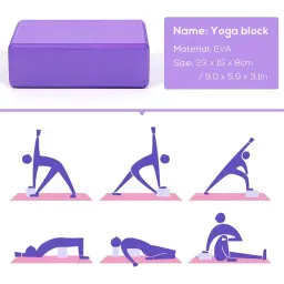 Yoga starter kit, 5pcs, equipamentos com blocos, bola, faixa de resistência, pilates, home fitness - Image 2