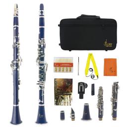 SLADE-Tubo profissional preto para clarinete com kit de limpeza 17 teclas clarinete, bb, palhetas Acessórios para performance de concerto - Image 1