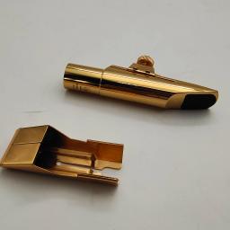 Real Pictures Saxofone Metal Boquilha Banhado A Bronze Tamanho 5 6 7 8 9 Para Alto Soprano Tenor Sax Acessórios - Image 2