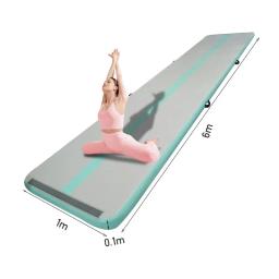 Air Track Tumbling Mat para Ginástica Doméstica, Alta Qualidade, Ginásio, Insuflável, Yoga, Piso, 3m, 4m, 5m, 6m - Image 1